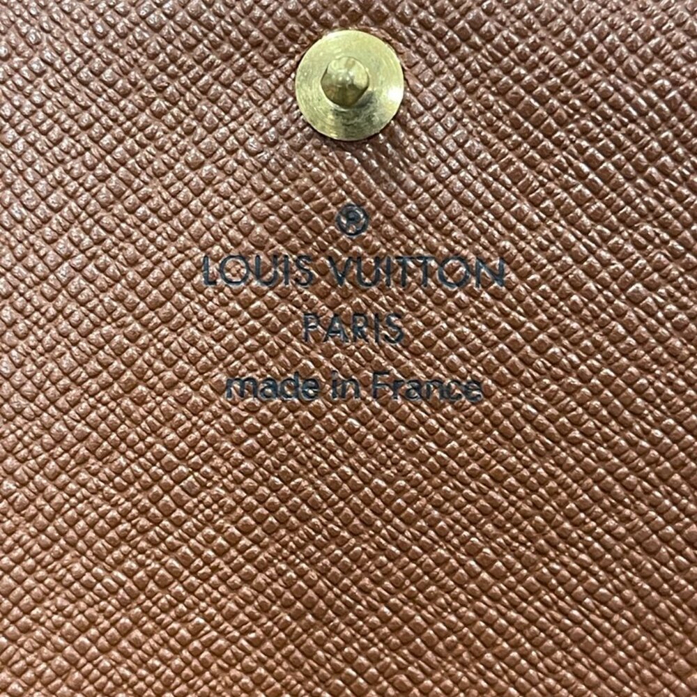 Louis Vuitton Monogram Porte-Monnaie Tresor Wallet (JB1380) - Picture 6 of 11